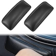 NIYATA Leather Car Armrest Pads, 2 Pcs Self Adhesive Car Armrest Pads, Leather Knee Pads for Car, Car Center Console Leather Pads, Car Center Console Pads, Car