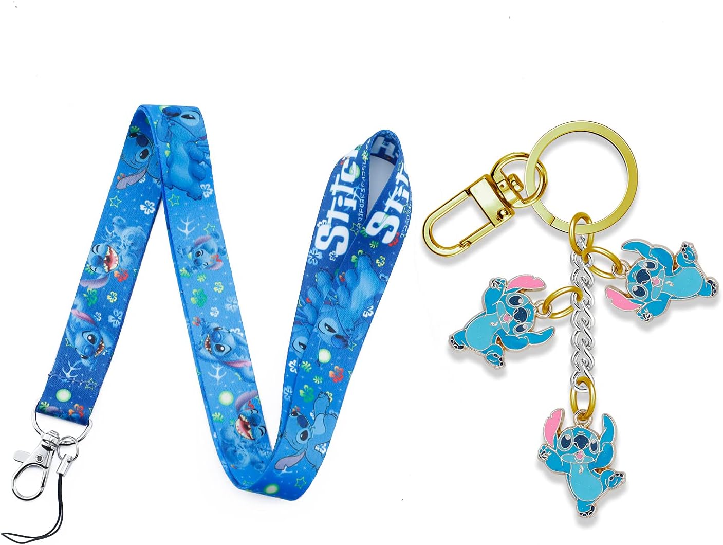 G-Ahora Stitch Wallet Stitch Lilo Character Purse Pouch ID Credit Card Holder with Lanyard Keychain(KWC-stitch C 2109)