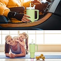 Vista 50 de Silicone Spill Stopper Set Compatible with Stanley Cup 2.0 30oz & 40oz with Straw Cover, Set of 4