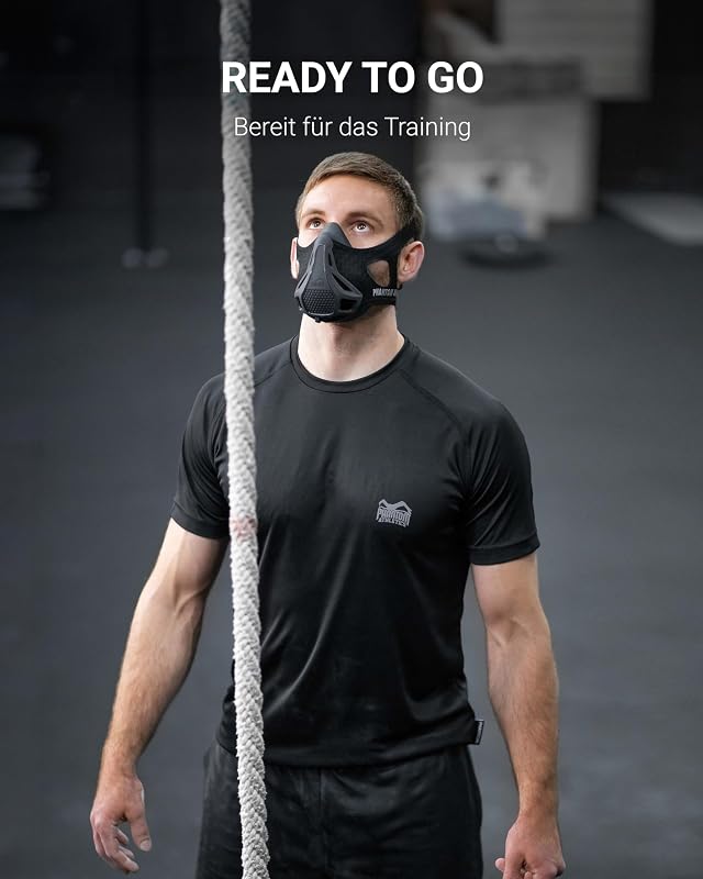 Phantom Athletics Edzőmaszk - Állítható Légzésellenállás Sportolóknak, S Méret, Karbon Szín, Futáshoz, Kerékpározáshoz