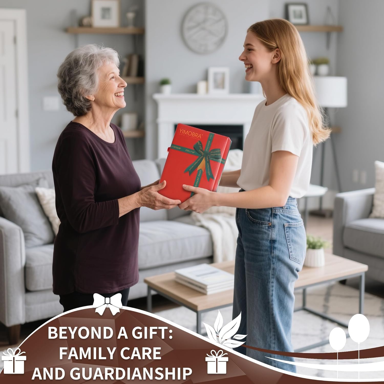 Yimobra Bathroom Rug Set 2 Piece, Luxury Shaggy Bath Mat Set with Non Slip Backing, Ultra Soft & Absorbent Mats for Bathroom Floor, Machine Washable, 31.5"x20"+24"x17", Brown - Image 3