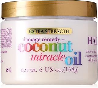 OGX Coconut Miracle Oil Hair Mask for Damaged Hair, Extra Strength, 168 g