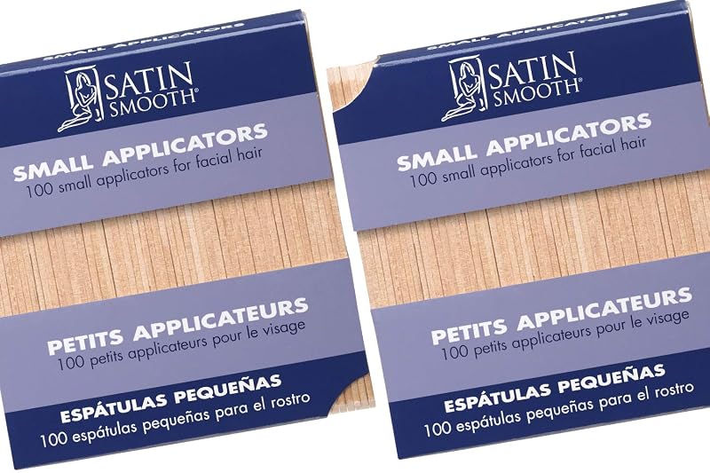 Espátulas pequenas de madeira para depilação facial SATIN SMOOTH, 200 unidades