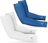 Vista 18 de SportsTrail Mangas Refrescantes para Brazos para Hombres y Mujeres – Transpirables, Protección Solar UV, Mangas Deportivas para Brazos para Mujeres