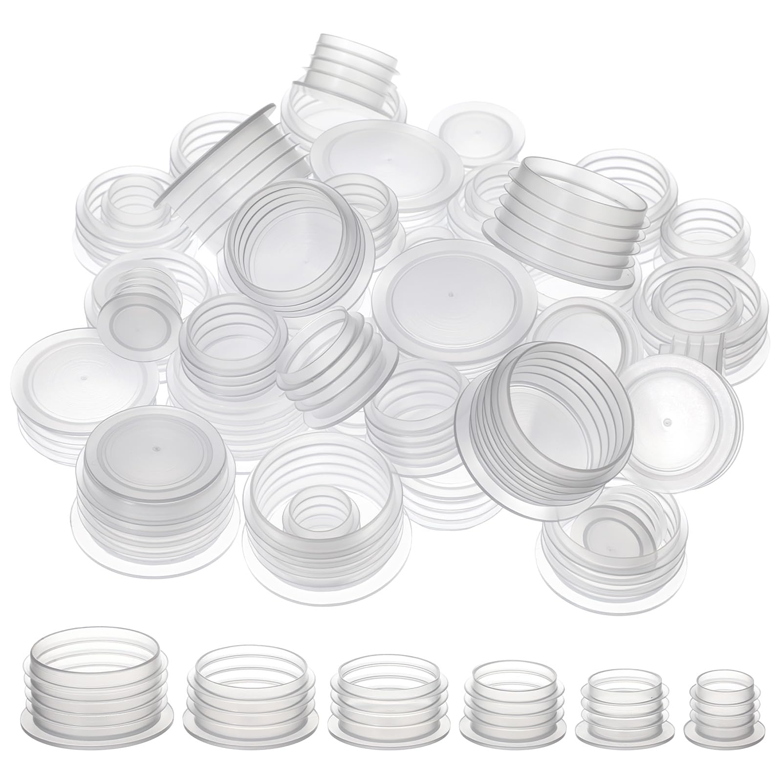 Salt & Pepper Stoppers - 60 Pack Reusable Caps -1