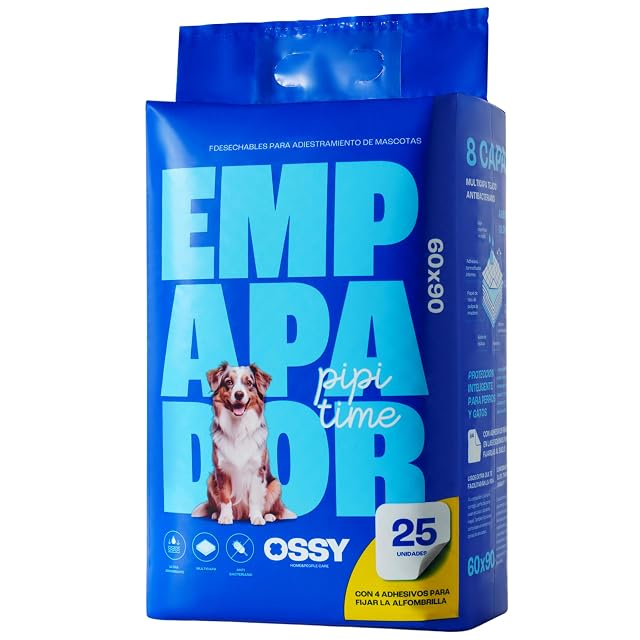Empapadores Perros Desechables 90x60 cm 25 Unidades Perros Grandes (XL), Super Absorbentes 8 Capas Anti-Fugas