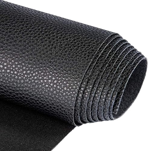 Miniatura 14 de TORRAMI Material de tela sintética suave de piel sintética, 1 yarda, 54 x 36 pulgadas, 0.037 in de grosor para tapicería, manualidades