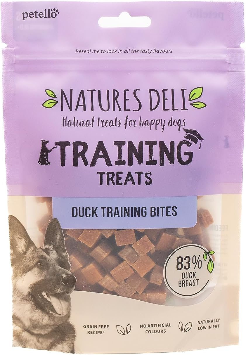 Natures Deli Duck Training Bites Dog Treats, Grain Free Low Fat Tasty