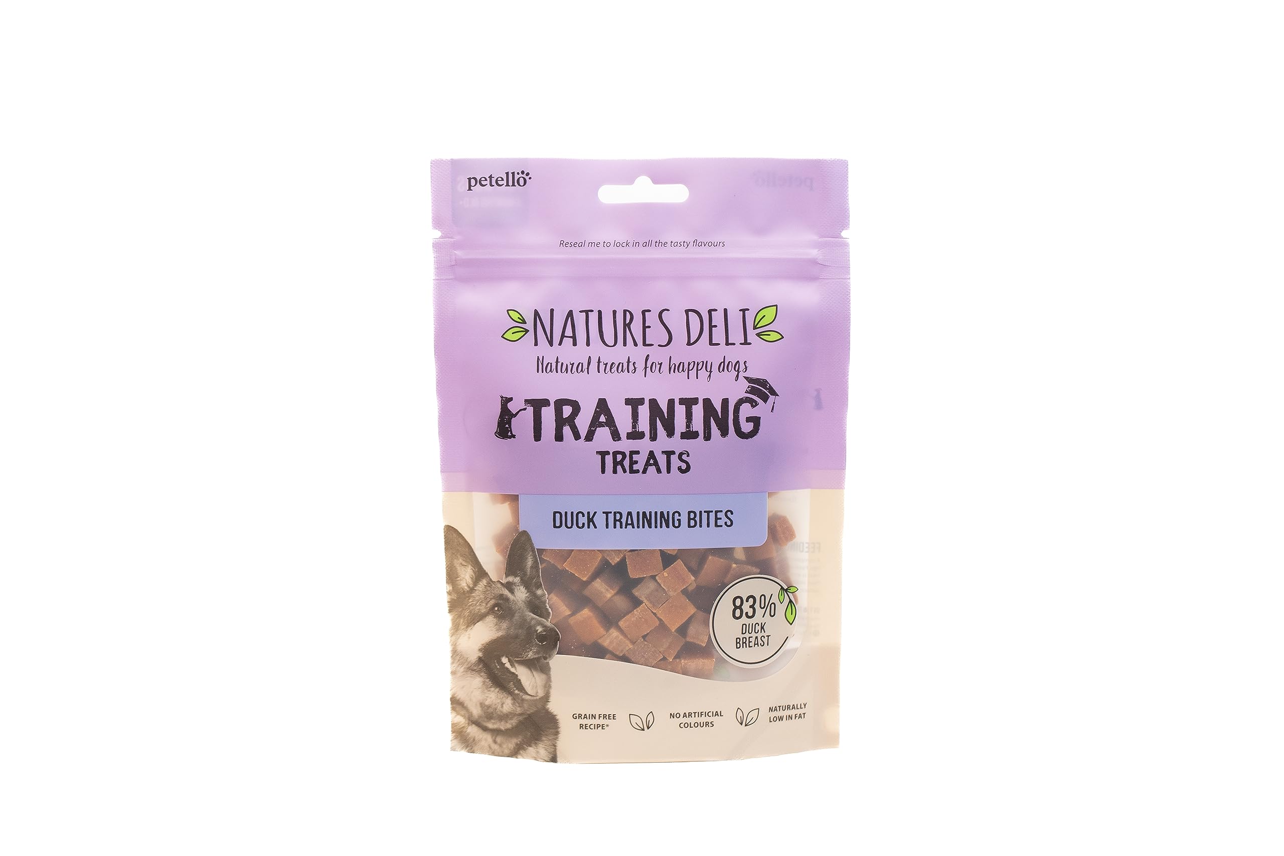 Natures DeliDuck Training Bites Dog Treats, Grain Free Low Fat Tasty Bite-size Treats for Dogs - 100 g