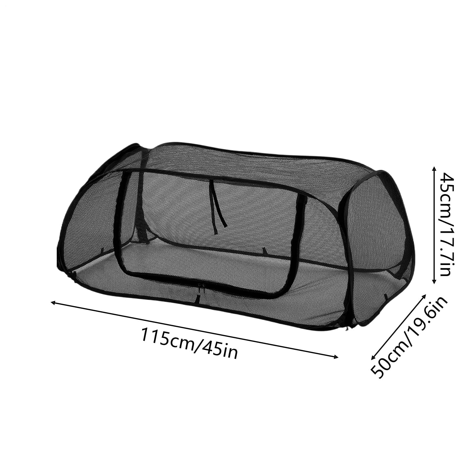 Pokrowce ogrodowe na podwyższone grządki – siatkowa osłona szklarni, 110 x 40 x 40 cm, idealna do ochrony roślin i sadzonek pomidorów na zewnątrz