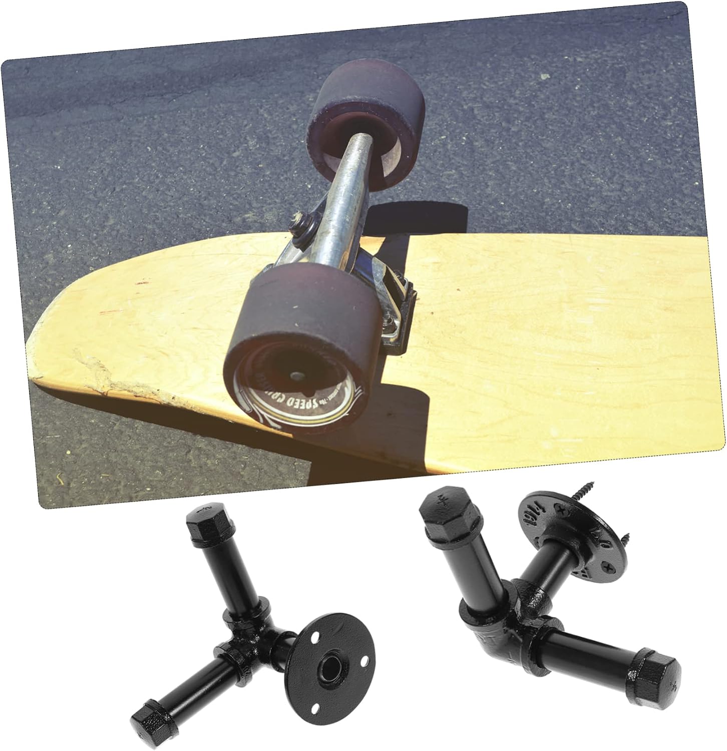 Skateboard Bracket Wall Mount Holder Iron Rack for Storage Display Stand for Skateboarding Equipment Skateboard Accessory