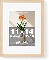 Vista 50 de Portarretratos de madera de 5 x 7 pulgadas, marco de fotos de 5 x 7 pulgadas, mate a acabado de chapa de madera de 4 x 6 pulgadas, color marrón