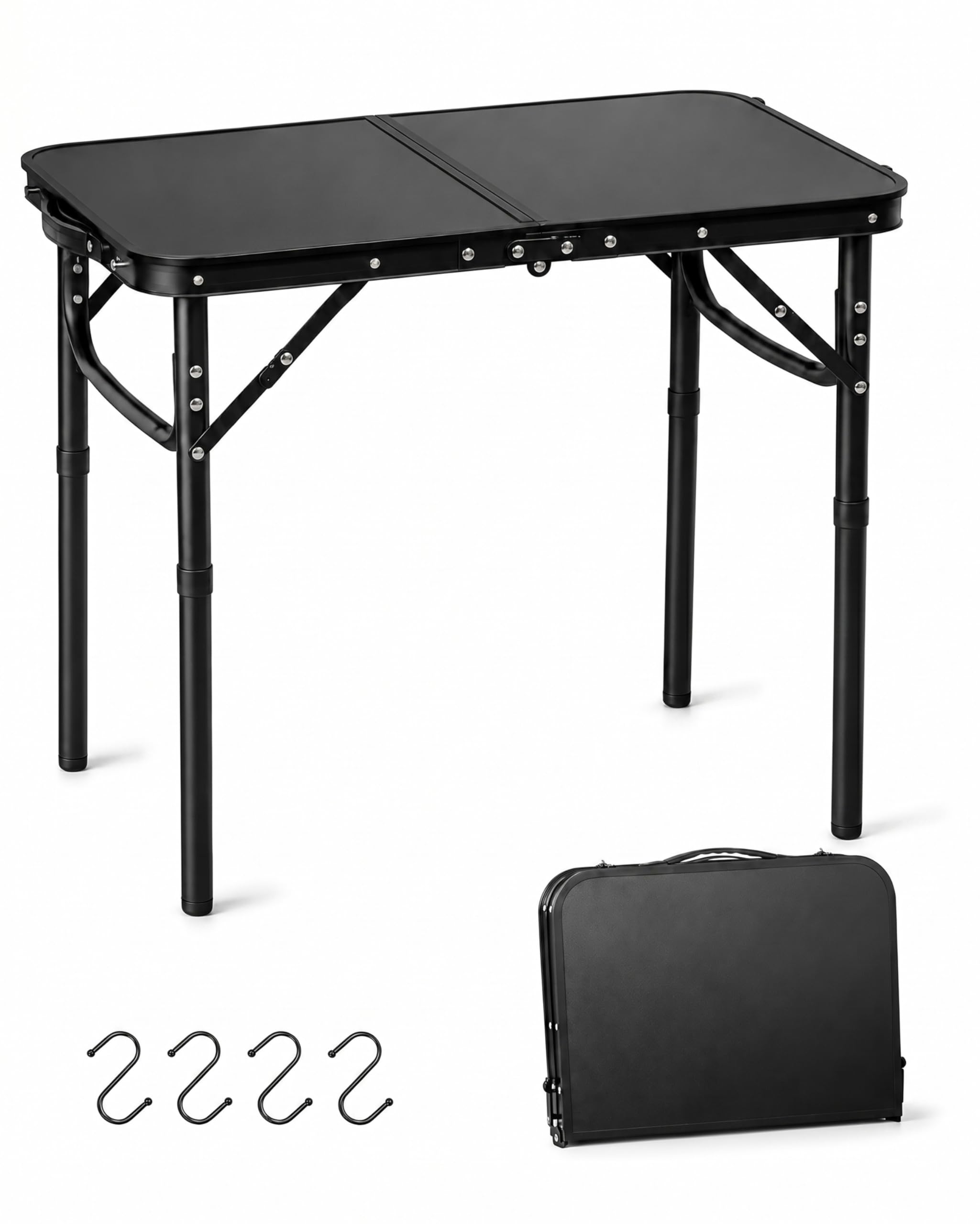 Amazon.com: LOFTEY 2025 Reinforced Small Folding Table Portable