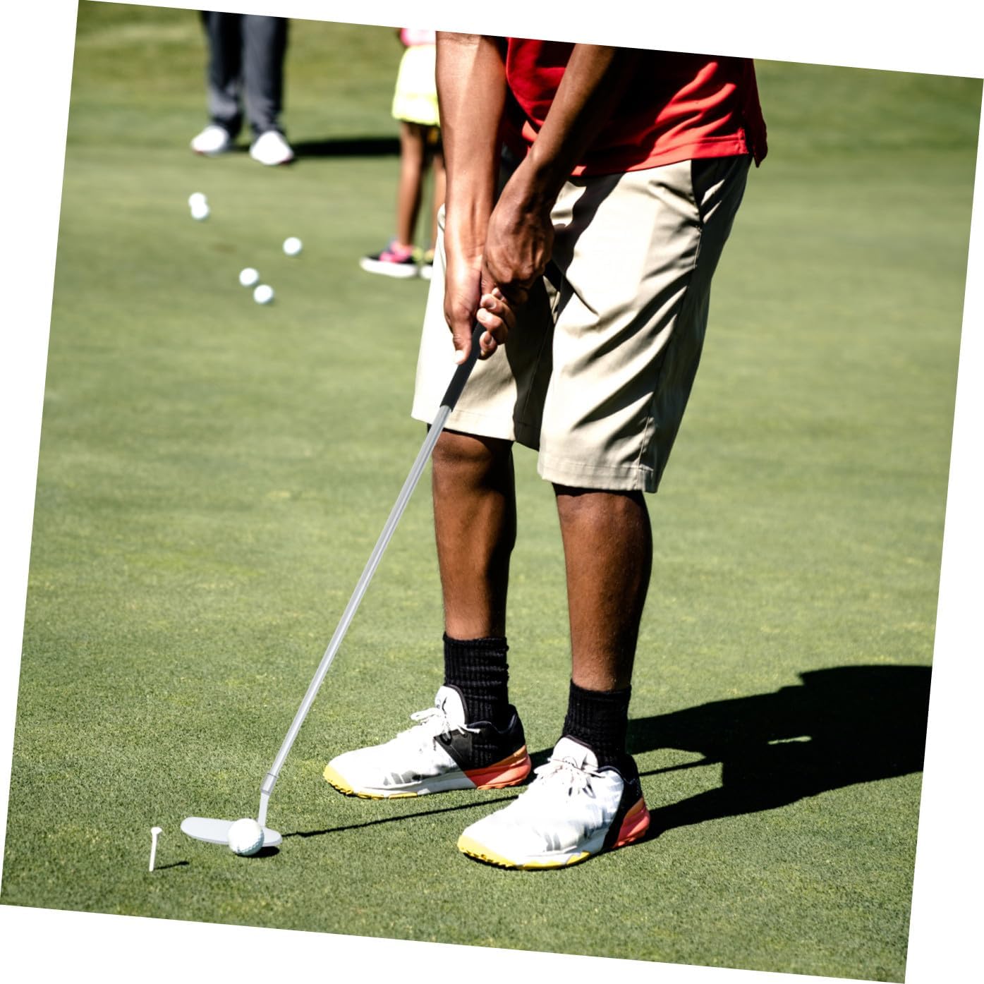 1set Golf Folding Putter Section Detachable Golf for Use Sturdy Construction for Travel Practice