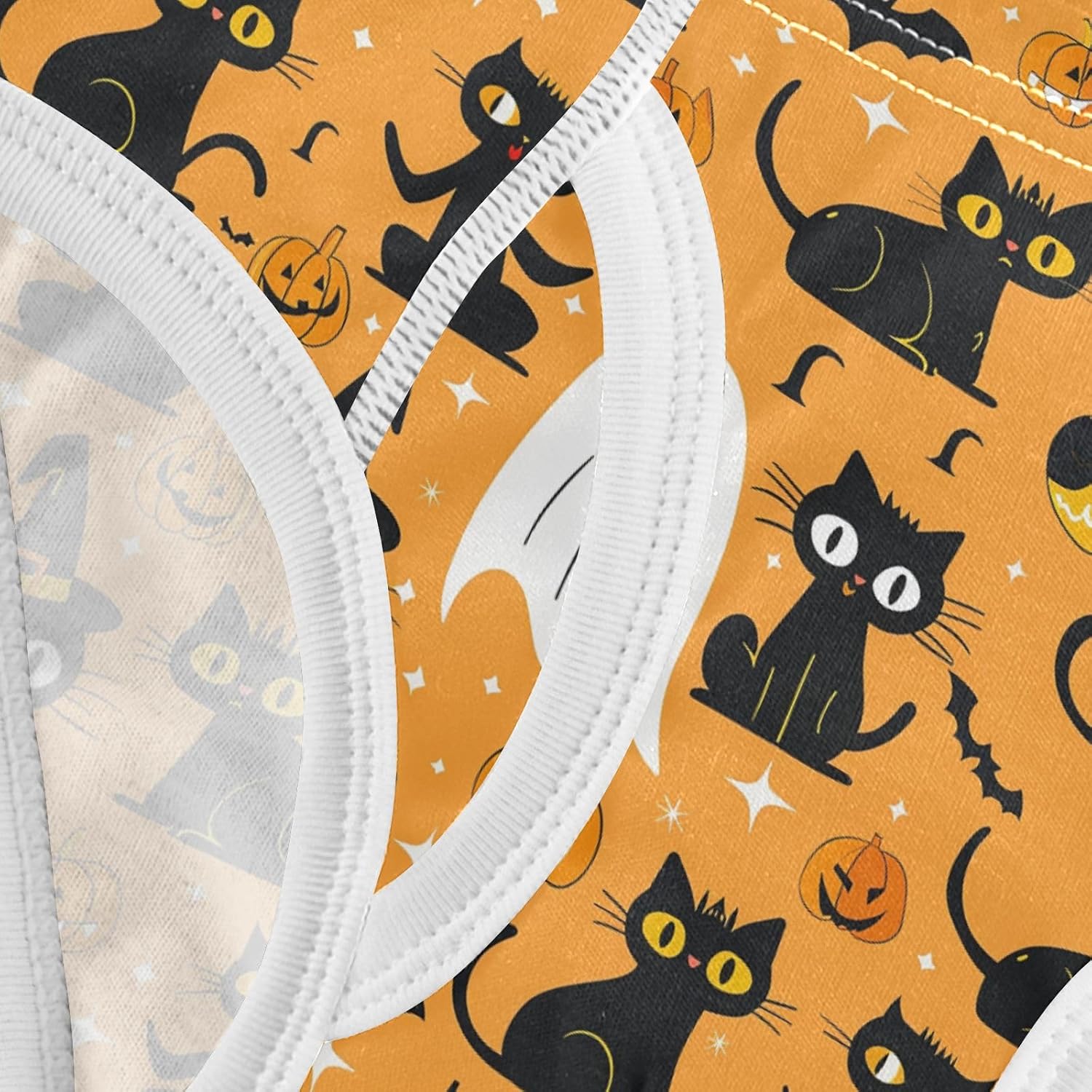 visesunny Boys Potty Training Underwear Spooky Magic Cat Ghost Breathe Cotton Briefs Size 2T-8Y for Toddler