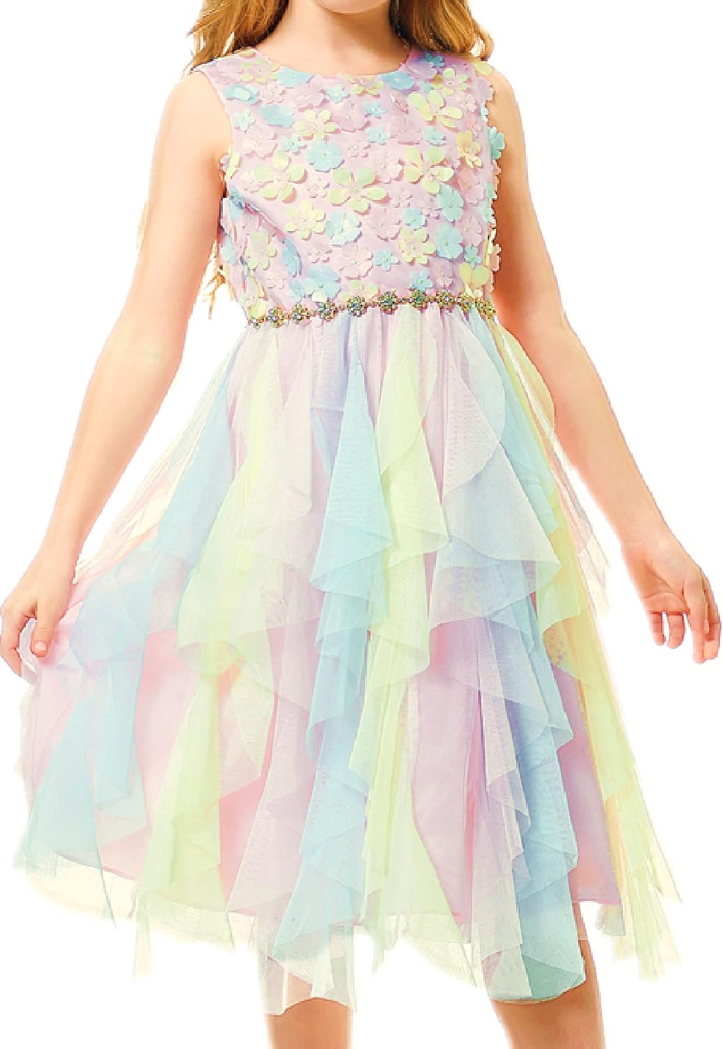 Rainbow Dress for Girls