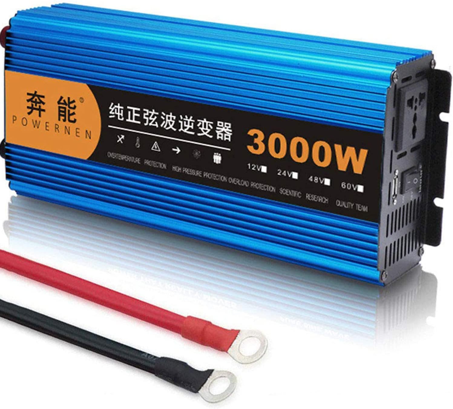 3000w Pure Sine Wave Inverter 12v/24v Dc to 220v/230v Ac