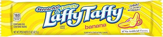 Laffy Taffy Stretchy & Tangy Banana, 1.5 Ounce Packages (Pack of 24)