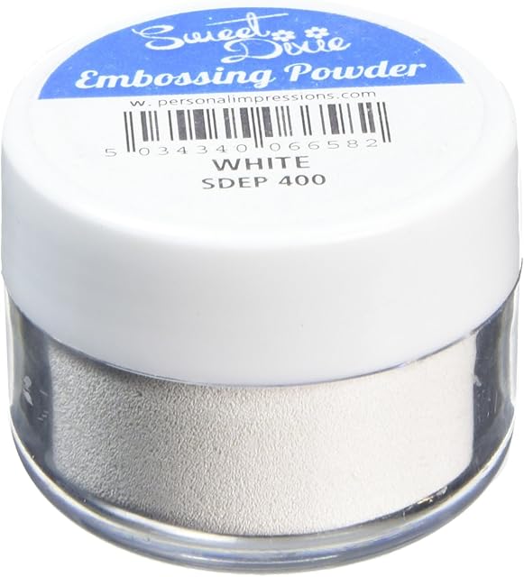 Sweet Dixie Embossing Powder White, Synthetic Material, 4 x 4 x 3 cm