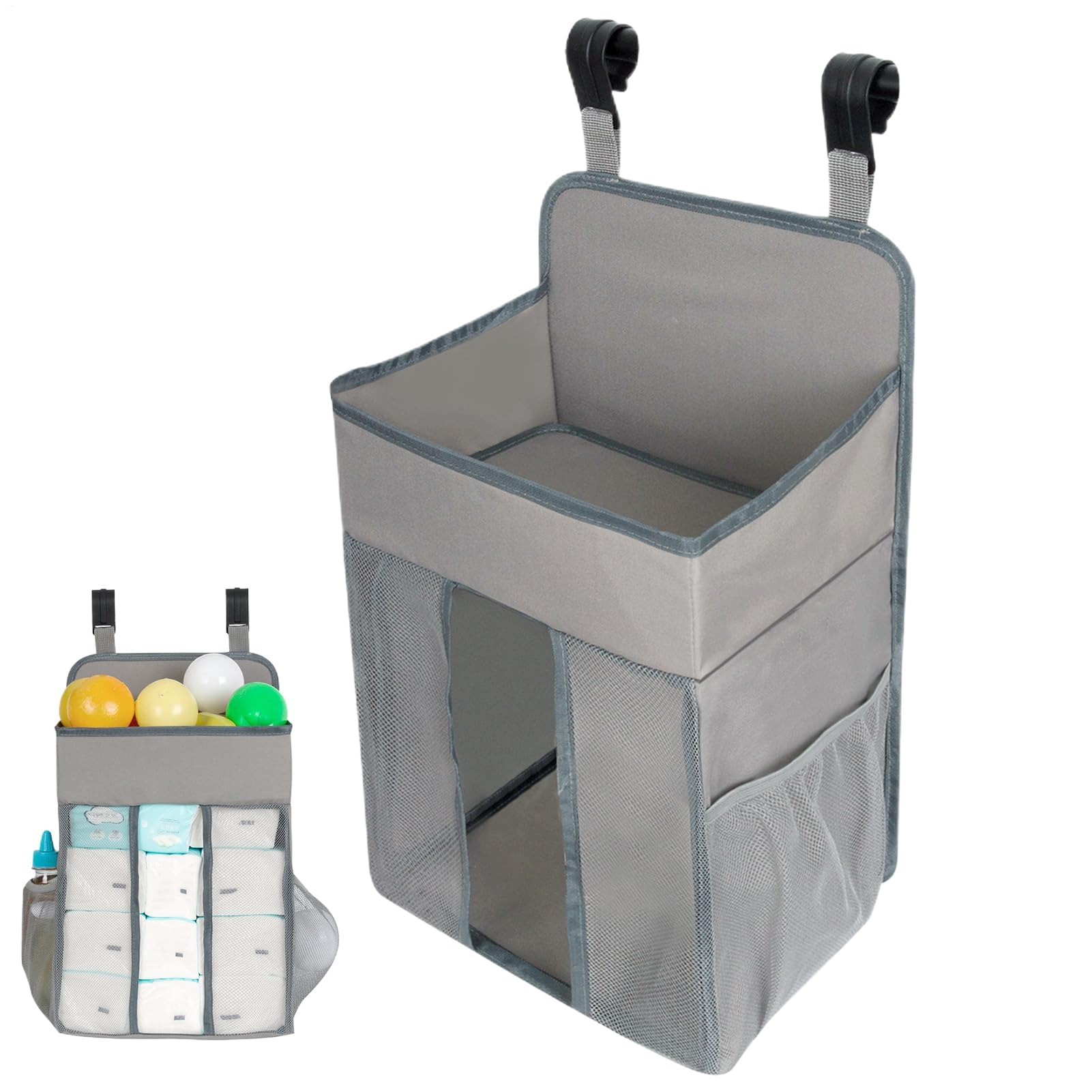 Organizador de pañales y contenedor de almacenamiento colgante para la guardería