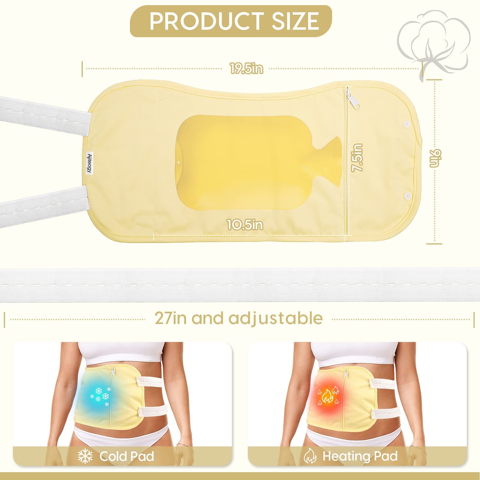 Amazon.co.jp: Ajiteogy ヒマシ油パックラップ、竹綿ヒマシ油パック