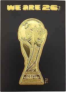 Official FIFA World Cup 2026 Edition - Large 4 inch Vinyl 2D Embossed/Relief FIFA Trophy Sticker - Limited in Production Collector’s - Perfect for Notebooks, Water Bottles, Laptops & So Much More