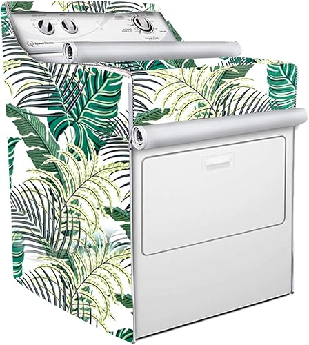 Funda para lavadora/secadora de carga superior o frontal, diseño con cremallera, a prueba de agua y polvo, adecuada para exteriores, protege