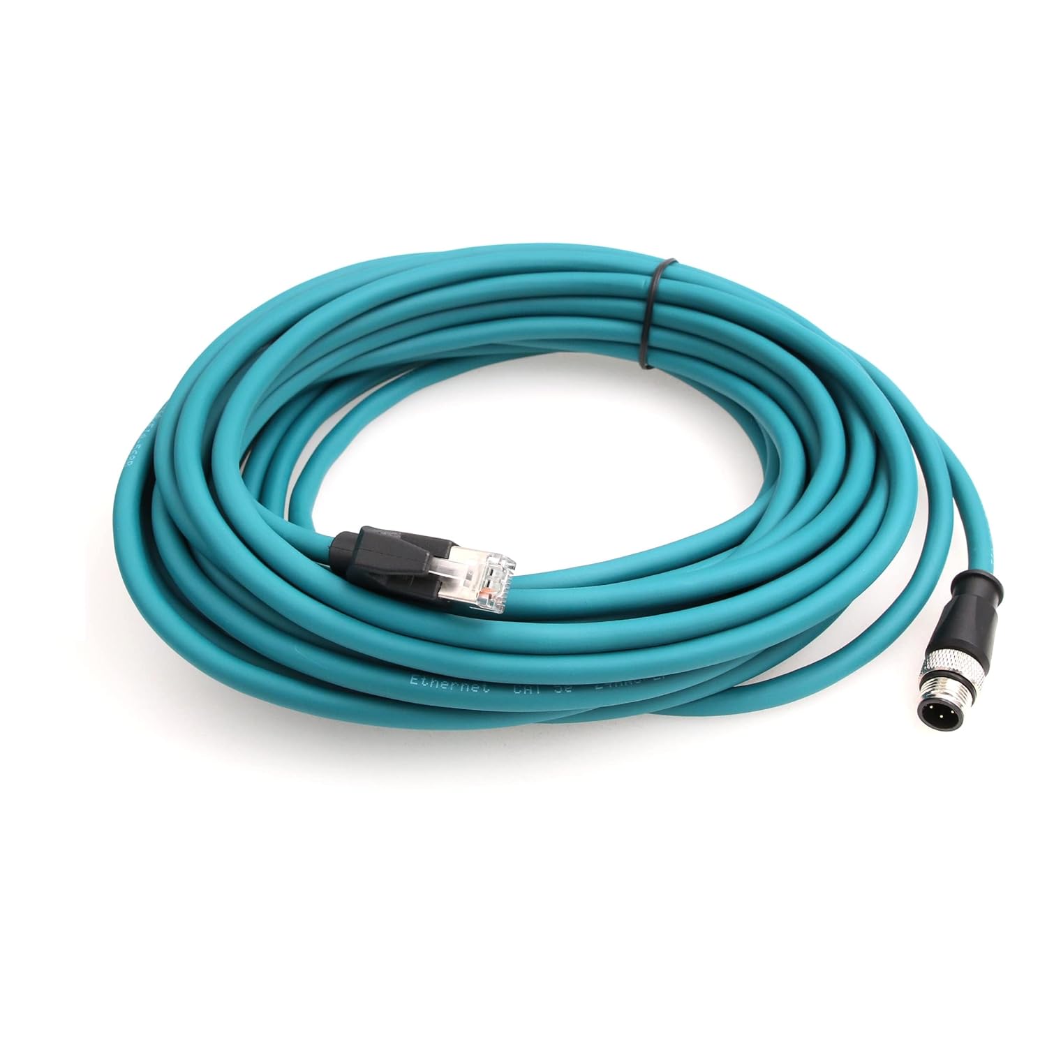 Eonvic M12 4-pin Male to RJ45 E4 Plug High Flex Cat5e Industrial Ethernet Cable Dynamic PUR