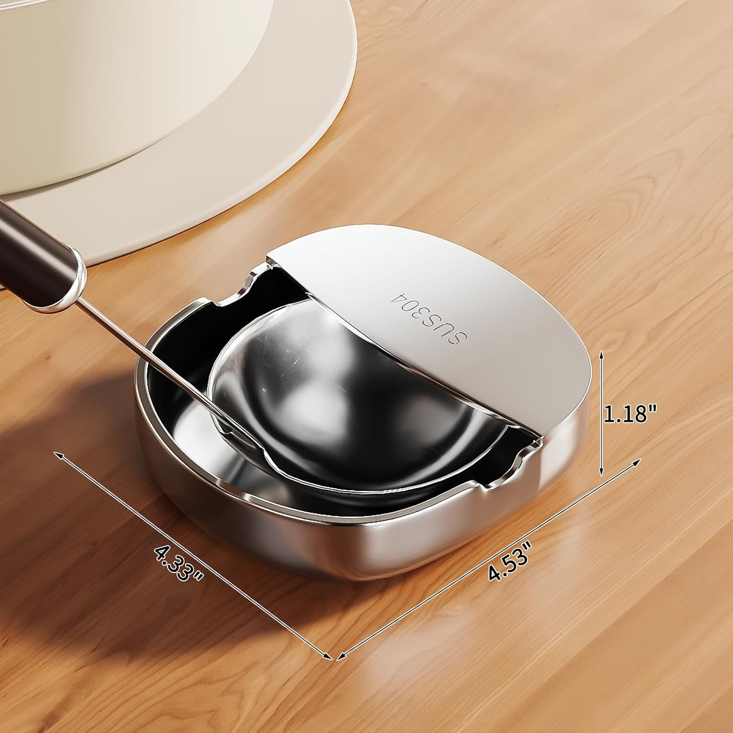 PureBox Upright Spoon Rest & Ladle Holder, Premium 304 Stainless Steel One-Piece Spatula Stand for Stove Top, Heavy Duty Cooking Utensil Holder with Drip Catcher for Kitchen Counter, Dishwasher Safe