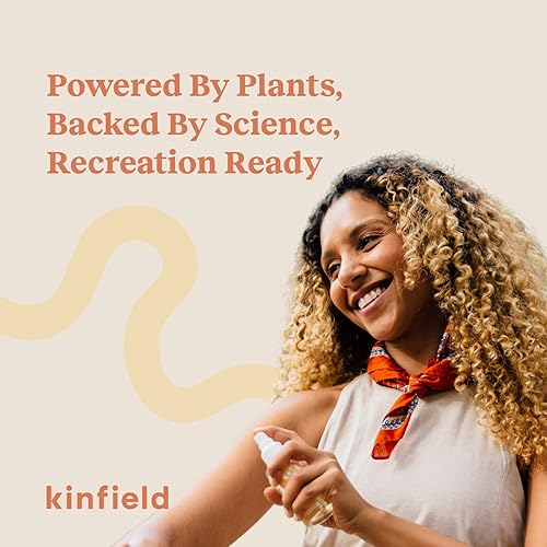 Miniatura 5 de Kinfield Golden Hour Spray - Repelente de insectos natural de larga duración para aventuras al aire libre y uso en interiores, aprobado por la TSA,