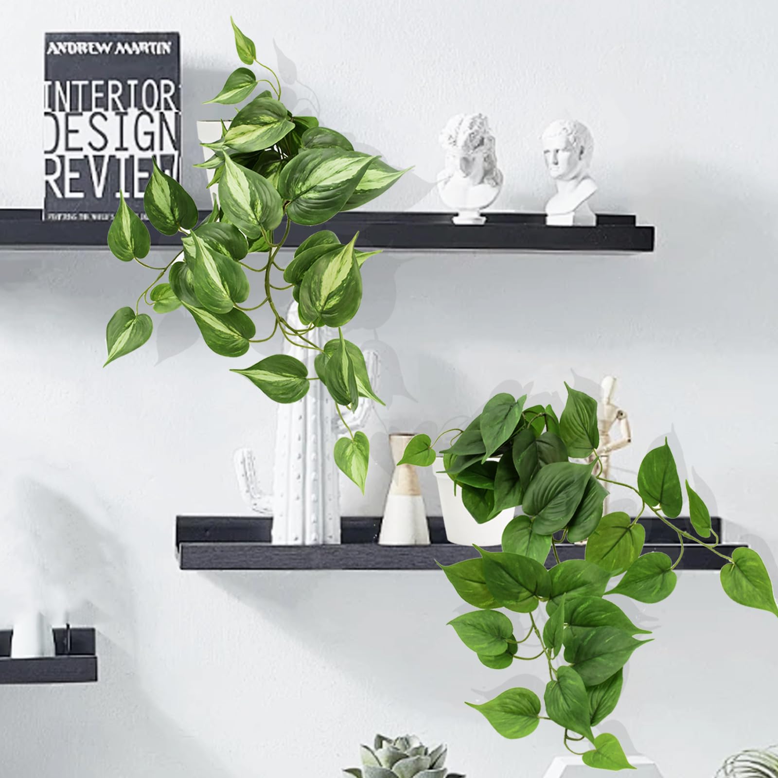 Amazon.de: Surplex 2er Set Kunst Efeu Tuten im Topf, Efeu Knstlich im Topf,  Hngepflanze knstlich, Knstliche Pflanzen Wie Echt, Fake Kunstpflanze fr  Wohnzimmer Badezimmer Kche Tisch Bro Zimmer Deko