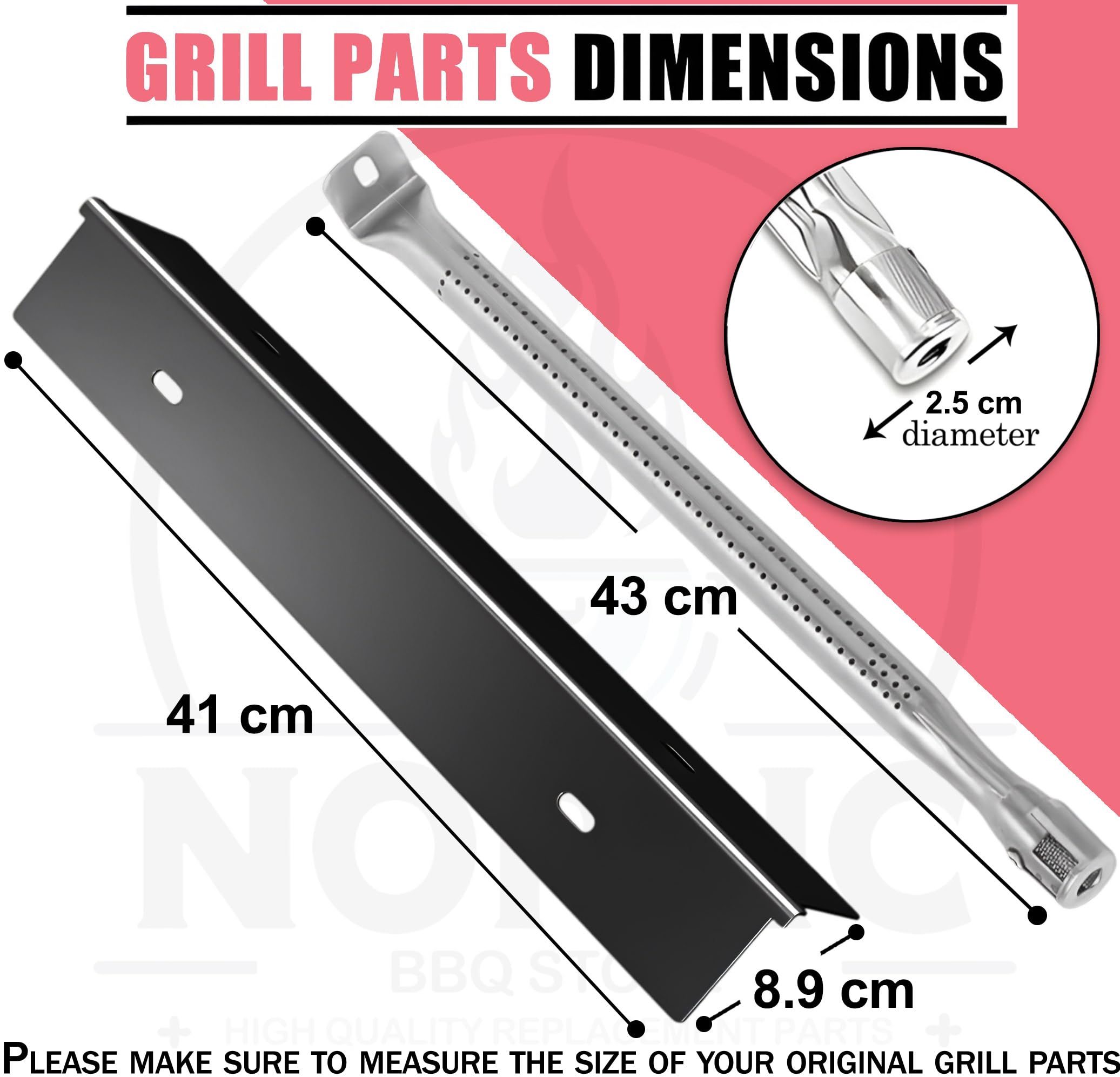 Parti di ricambio per barbecue NAPOLEON P500RSIBPSS-3 Prestige 500 a 4 fuochi a gas propano liquido a infrarossi, piastre di cottura e bruciatori per barbecue Napoleon P500RSIBPK-3