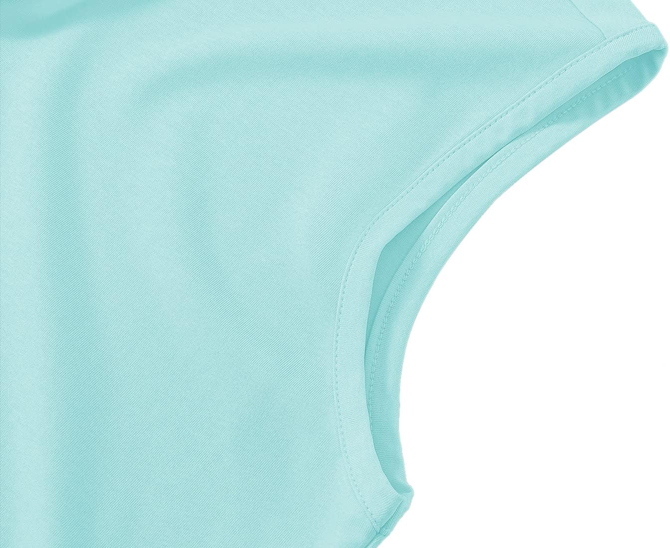 BGOWATU Women's Golf Polo T-Shirts Sleeveless V Neck Collarless Tennis Shirts UV Protection Quick Dry Lightweight - Image 5