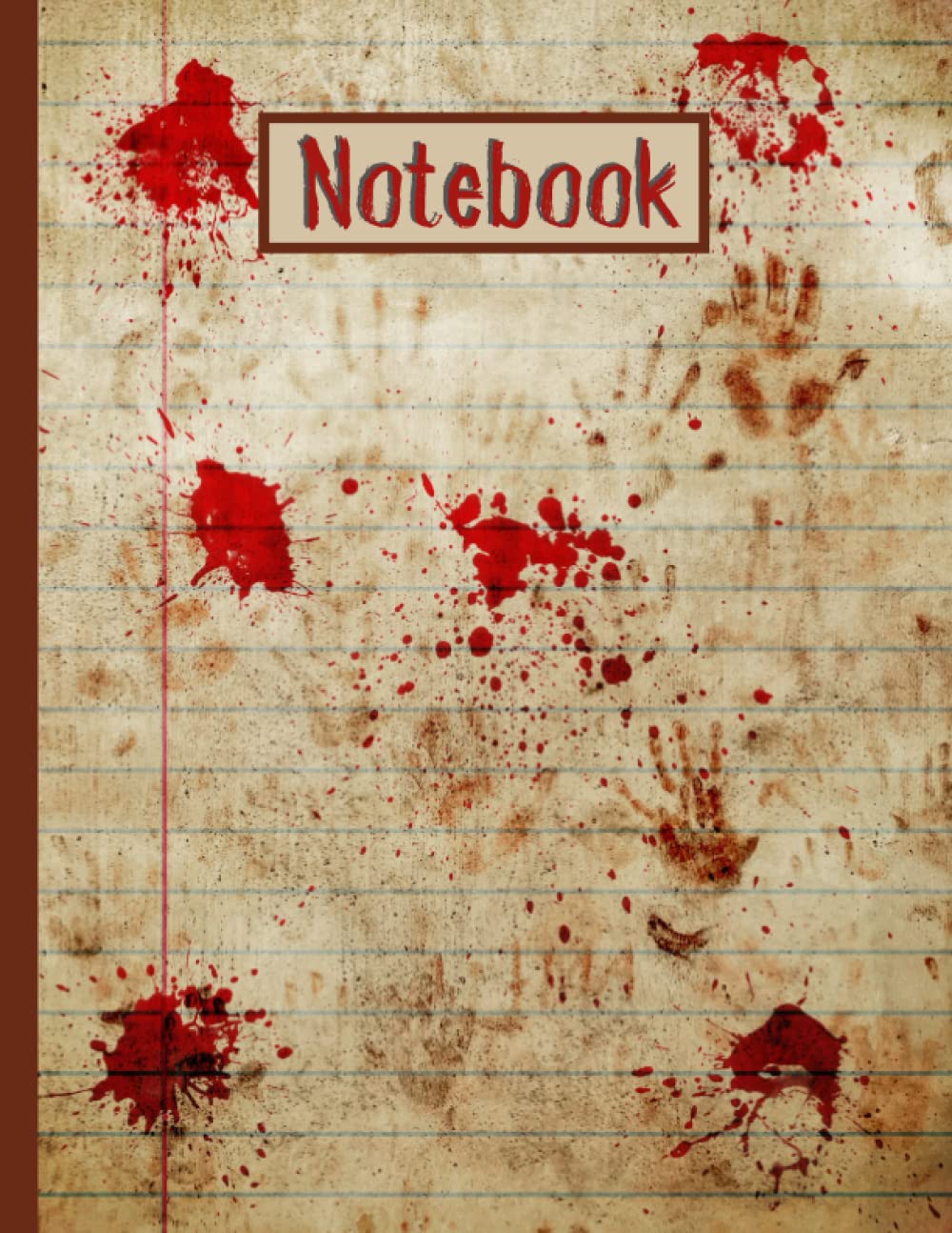 Primary Composition Notebook : 8.5"x11" COLLEGE Rule Pages Notebook Journal - 100 Lined: Perfect Gift For Students, Homeschool, and Teachers (Kids & ... Weird, Creepy, Bloody Horror, Halloween Stuff