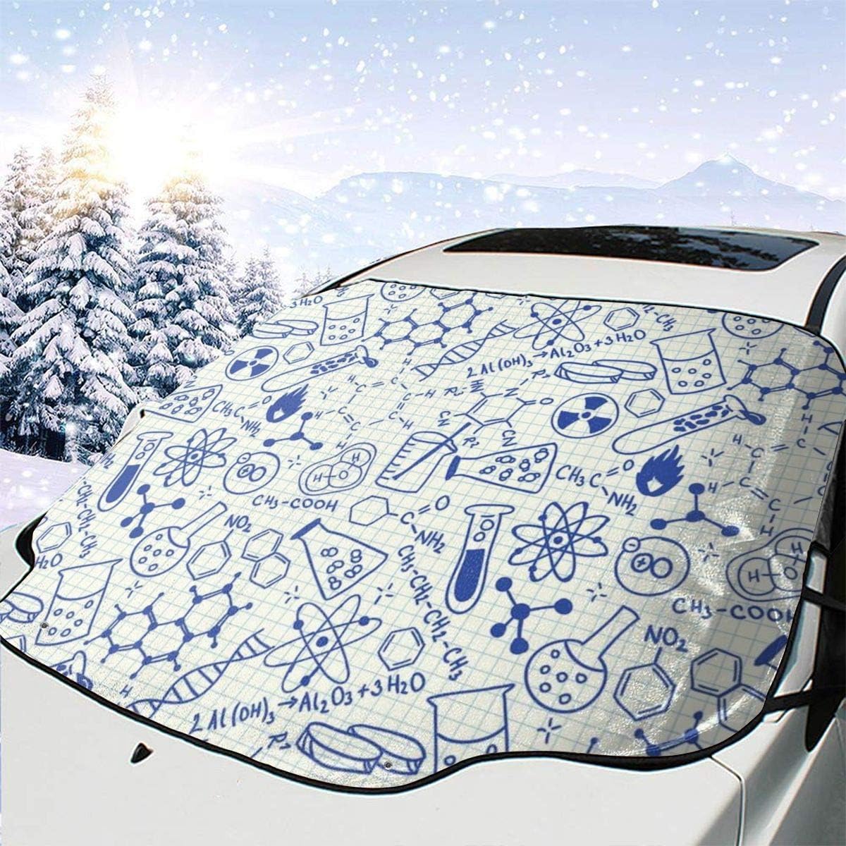 New Shorts Science Chemistry Geometry Math Nerd Geek And Genius Themed Design Artwork Picture One Size Car Front Windshield Cover Foldable Sunshade Fits Most Cars, Trucks, SUV’s