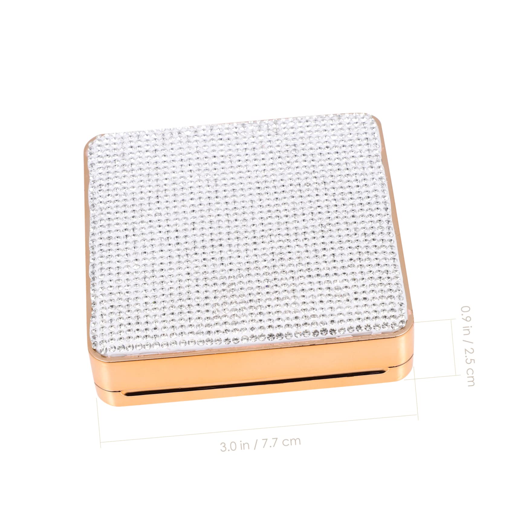 FRCOLOR Caja Vacía De 2 Uds Contenedor De Diamantes Soplo De Polvo Compacto Líquido Estuche Portátil para Maquillaje En Polvo Soporte para Base Estuches para Polvo Material De