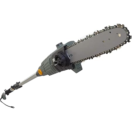 Amazon コード長10ｍに延長 高枝切り電動チェーンソー 高枝切りチェーンソー 高枝切りバサミ 電動 家庭用 軽量タイプ 230 290cm 女性 高枝et18 01 チェーンソー