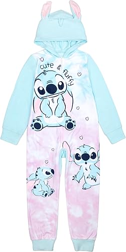 Disney Girls' Hooded Blanket Sleeper, Comfortable Pajamas Nightwear, Soft & Cute for Kids