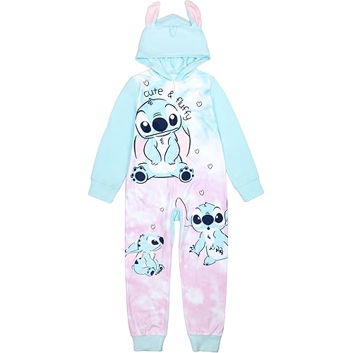 Disney girls Hooded Blanket Sleeper, Comfortable Pajamas, Soft & Cute for Kids