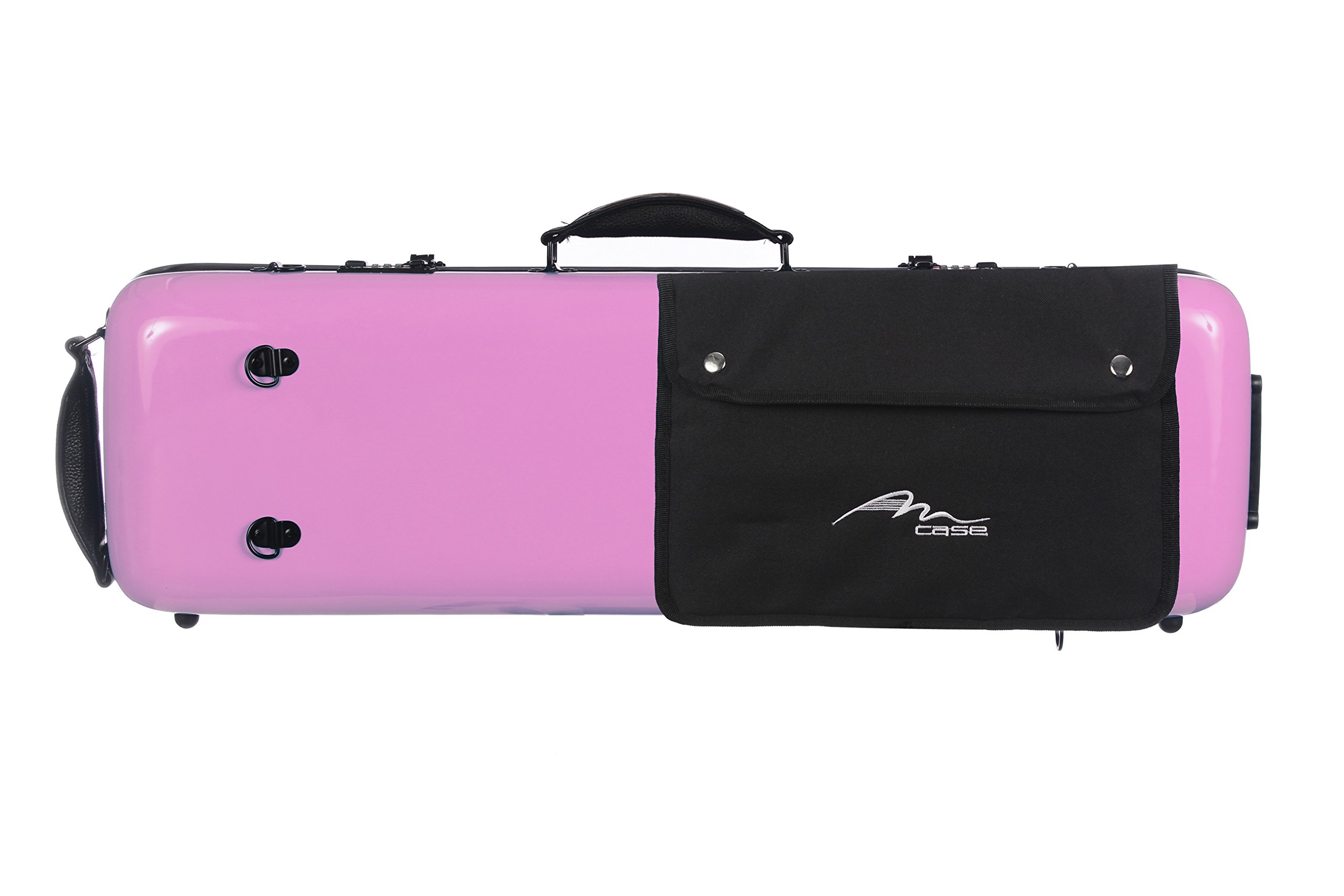 Geigenkoffer Fiberglass Safe Oblong 4/4 rosa M-Case + Musiktasche
