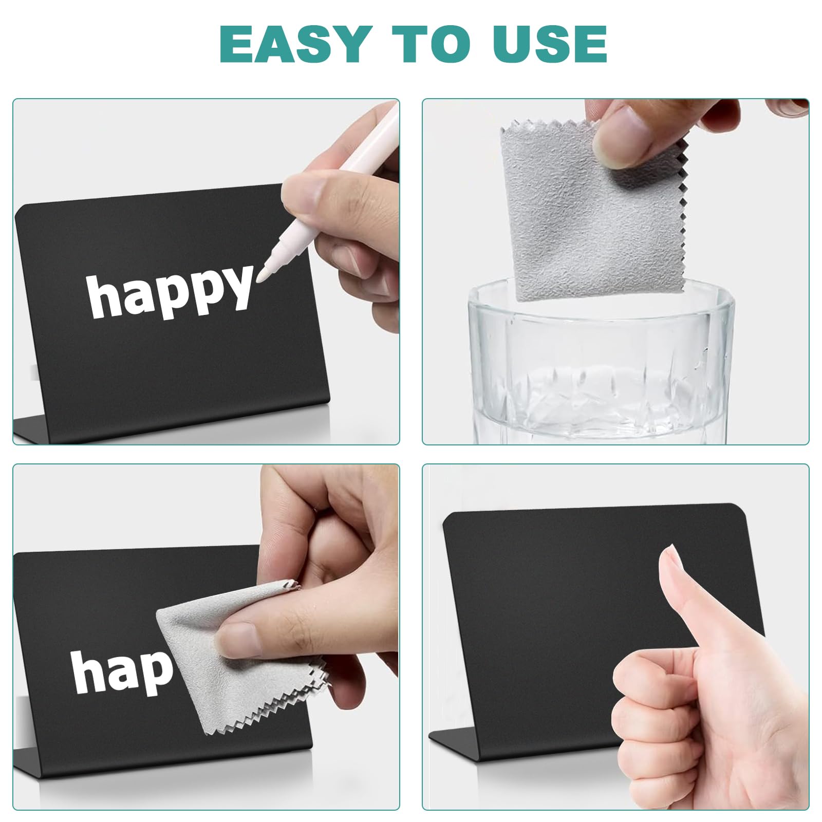 Mini Tableau Noir,Mini Panneau D'Affichage,Mini Ardoise Rectangulaire