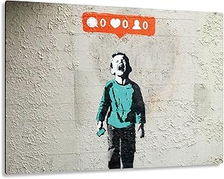 Giallobus - Giallopanel Art Board - Banksy - Bimbo Che Piange - Legno MDF - 29,7X21