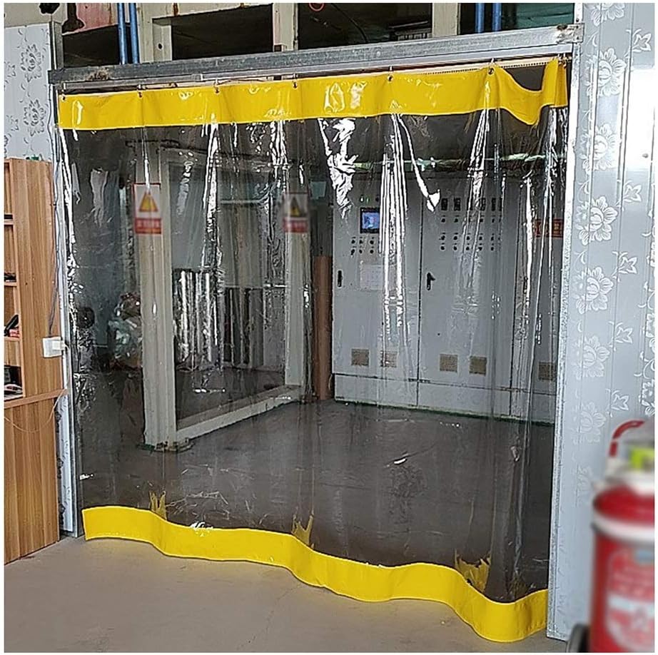 Waterproof Clear Vinyl Curtain Panel for Pergola, Porch & Gazebo – UV & Weather Resistant Tarpaulin 100% - 1.2x2.5m (3.9x8.2ft) Outdoor Privacy Screen