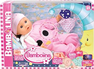Pioupiou et Merveilles Dimian – Bambuspuppe Gute Nacht – 42 cm – Puppe mit Nachtmütze – Schnuller zum Nachspielen der Schlafenszeit – Sängerin und Wiegenlied mit 50 aufgezeichneten Wörtern