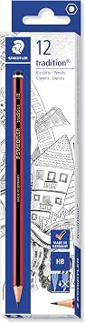 STAEDTLER Tradition 110 Sketching Pencils   HB, 12 Pack