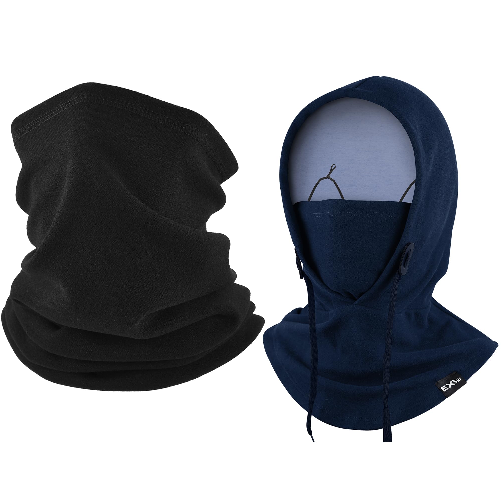Neck Warmer Black Bundle Balaclava Hoodie Mask Dark Blue