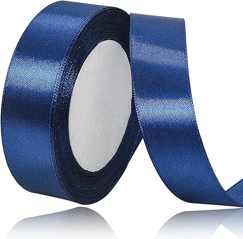 Miniatura 55 de Cinta de satén dorada de 3/4 pulgadas x 25 yardas, cinta de tela de color sólido para envolver regalos, manualidades, fabricación de lazos