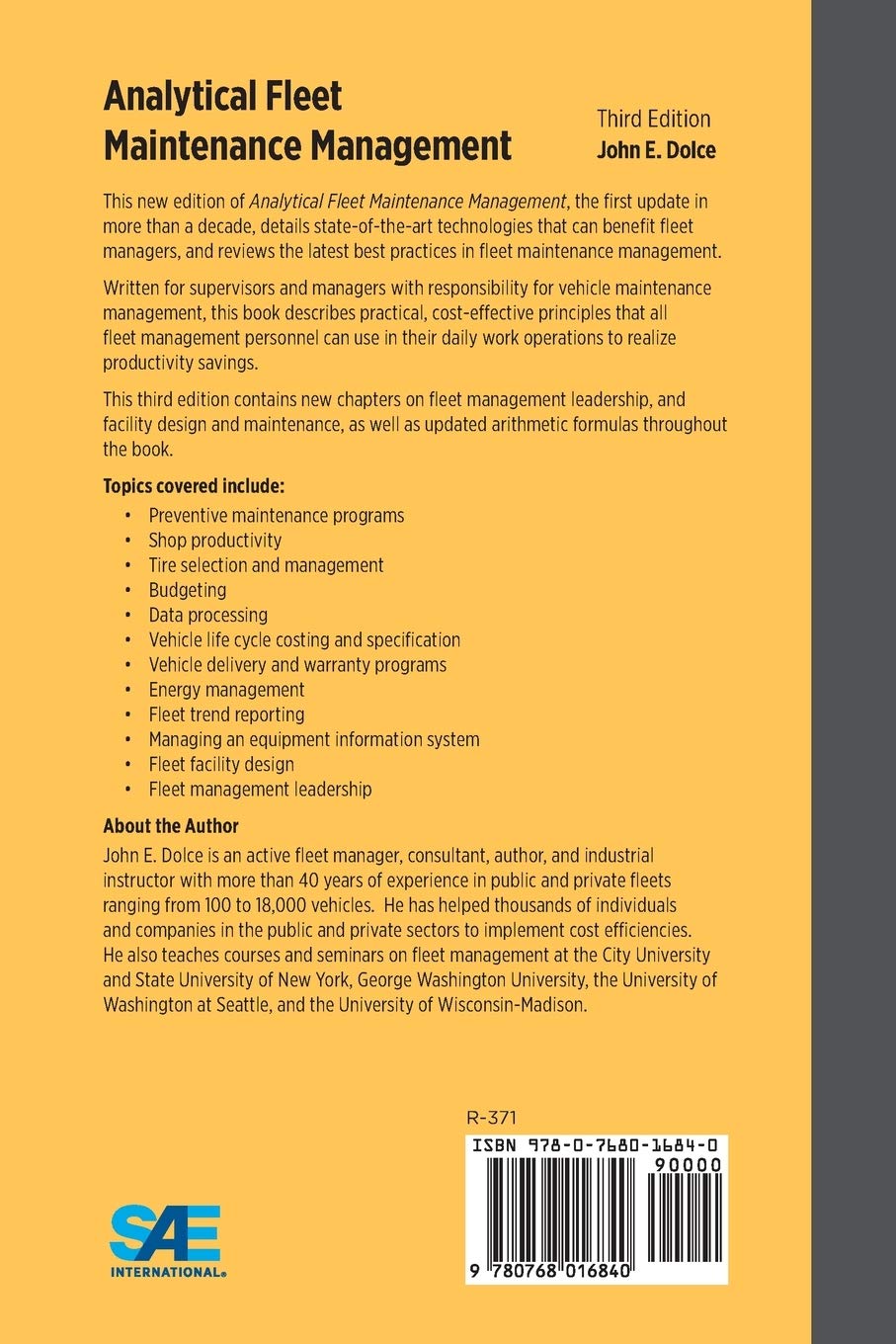 Analytical Fleet Maintenance Management, 3rd Edition (Premiere Series Books)