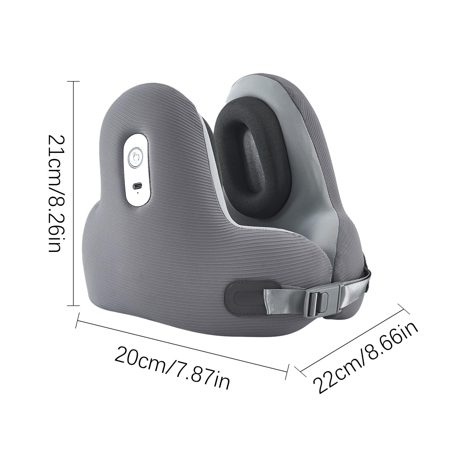 Oreiller De Pour Avion Ergonomique Boucle Ajustable Réduction De Bruit | Oreiller Cervical Coussin Portable Anti-Bruit Pour Voiture Train Avion Longs Trajets Quotidiens Maison Adultes Et