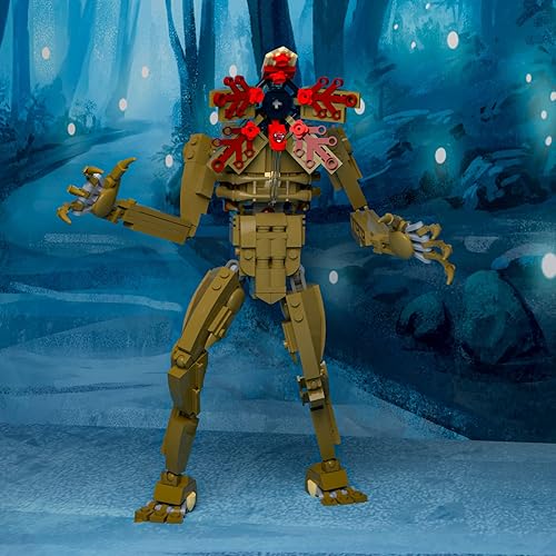 Miniatura 5 de Demogorgon - Juego de construcción de juguetes, figura de acción de monstruo extraño, juguetes de flores caníbales para fanáticos de las series de